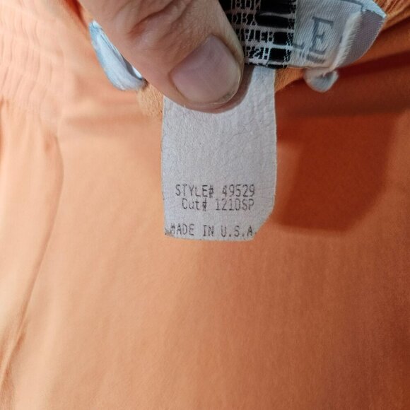 Ascente Peach Midi Skirt Wide Elastic Pleated Waist Rayon No Pockets Pull on‎ M - Picture 5 of 11